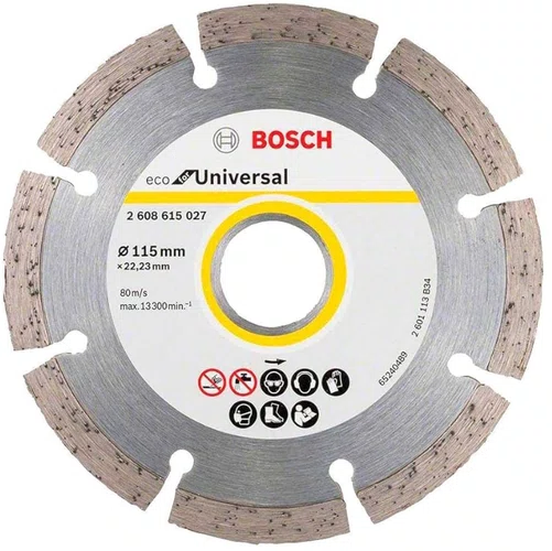 Disco Diamantado Segmentado 115mm x 22,23mm ECO Universal – Bosch
