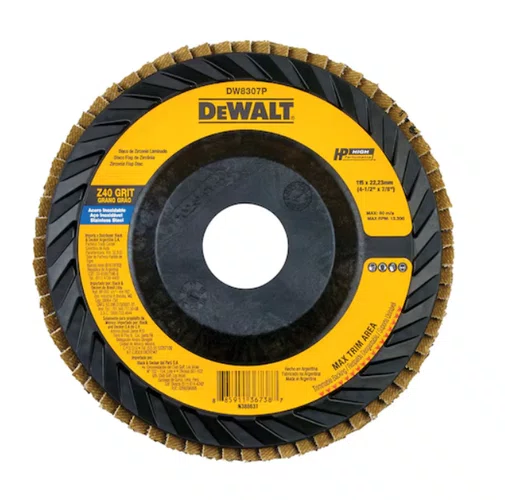Disco Flap Base Plástico 4.1/2 Zirconio Grão 40 - Dewalt