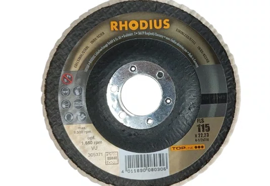 Disco Flap de Polimento em Feltro FLS H40 – Rotação Máxima 1650 RPM  Rhodius
