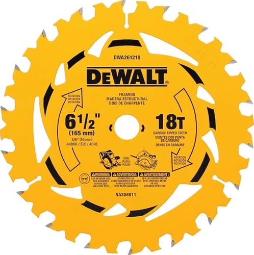 Disco Serra Circular 6.1/2'' Pol. 18 Dentes DWA261218 - Dewalt