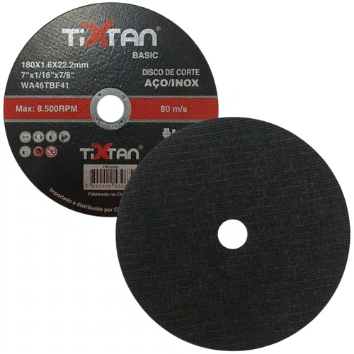 Disco de Corte de Alta Performance TBC2020 7'' Pol. X 1.6mm -Tixtan Basic