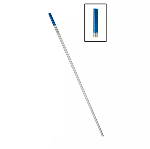 Eletrodo de Tungstenio c/Lantânio Ponta Azul 2.4mm x 150mm Para Solda Tig em Inox Venda Unitária -Importado