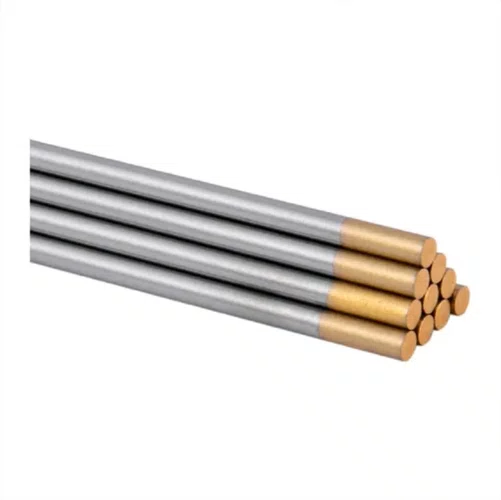 Eletrodo de Tungstenio c/Lantanio Ponta Dourada 1.6mm x 150mm Para Solda Tig em Inox Venda Unitária -Importado