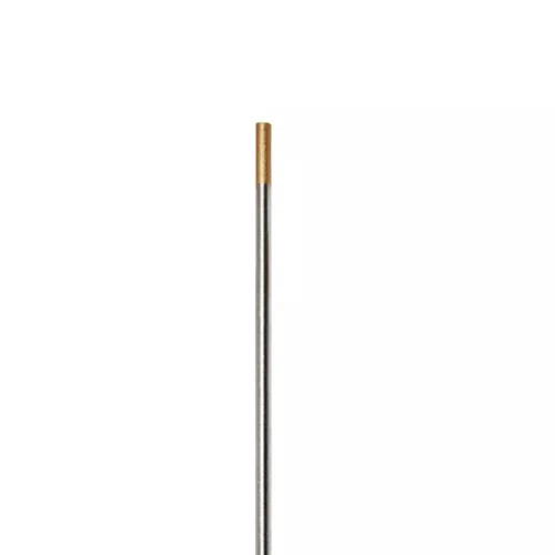 Eletrodo de Tungstenio c/Lantanio Ponta Dourada 1.6mm x 150mm Para Solda Tig em Inox Venda Unitária -Importado