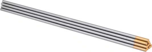 Eletrodo de Tungstenio c/Lantanio Ponta Dourada 2.4mm x 150mm Para Solda Tig em Inox Venda Unitária -Importado