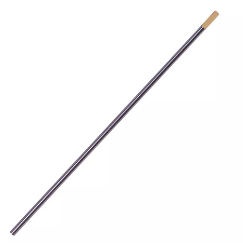 Eletrodo de Tungstenio c/Lantanio Ponta Dourada 2.4mm x 150mm Para Solda Tig em Inox Venda Unitária -Importado