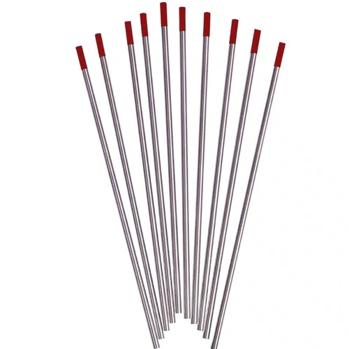 Eletrodo de Tungstenio c/Tório Ponta Vermelha 1.6mm x 150mm Para Solda Tig em Inox Venda Unitária -Importado