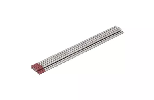 Eletrodo de Tungstenio c/Tório Ponta Vermelha 2.4mm x 150mm Para Solda Tig em Inox Venda Unitária -Importado