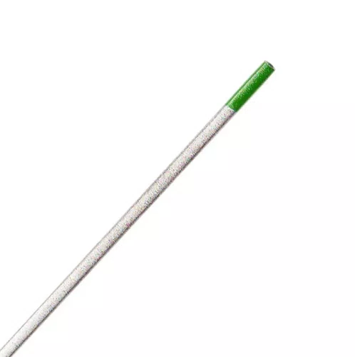 Eletrodo de Tungstenio Puro Ponta Verde 2.4mm x 150mm Para Solda Tig em Aluminio Venda Unitária -Importado