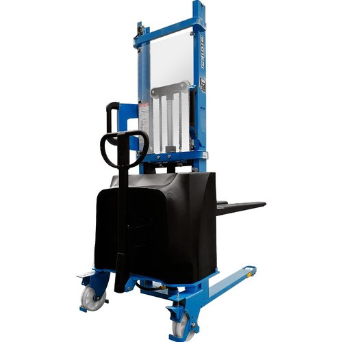 Empilhadeira Semi Elétrica PE1016 Capacidade 1.000kg Elevação 1,60m com Bateria de 150A e Carregador 220V -Paletrans