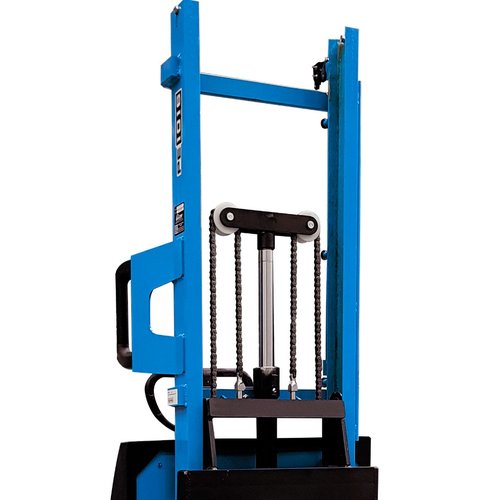 Empilhadeira Semi Elétrica PE1016 Capacidade 1.000kg Elevação 1,60m com Bateria de 150A e Carregador 220V -Paletrans