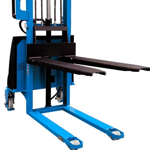 Empilhadeira Semi Elétrica PE1016 Capacidade 1.000kg Elevação 1,60m com Bateria de 150A e Carregador 220V -Paletrans
