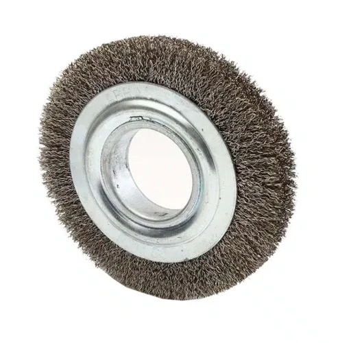 Escova Circular Aço Inox Ondulado 6" x 1/2" x 5/8" – Abrasfer