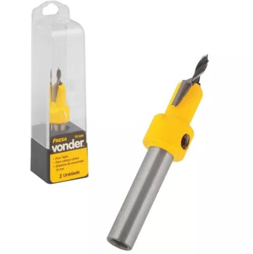 Fresa para Escariar Madeira 10mm Cabeça Conica 5314100010 -Vonder