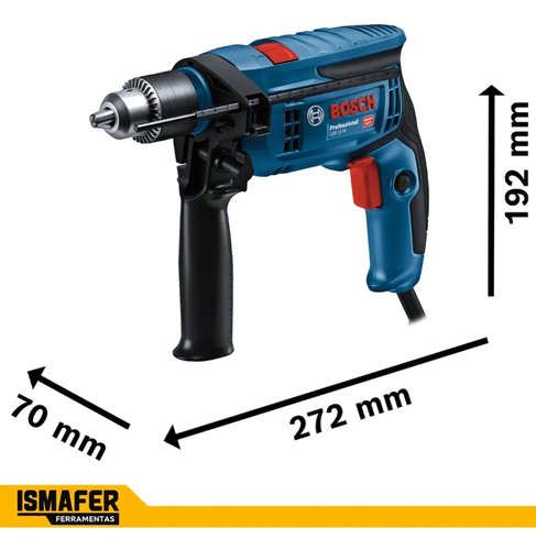 Furadeira de Impacto 1/2'' GSB 13 RE 750W + 10 Brocas 9/64'' 0615A001YN -Bosch