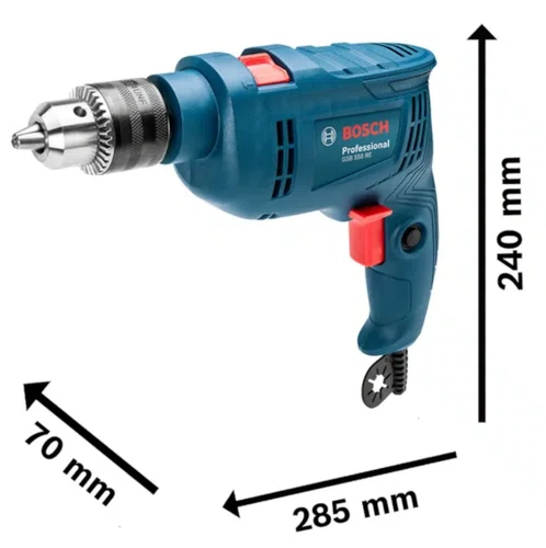 Furadeira de Impacto 550W GSB550 com 3 brocas Bosch