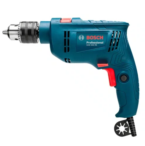 Furadeira de Impacto 550W GSB550 com 3 brocas Bosch