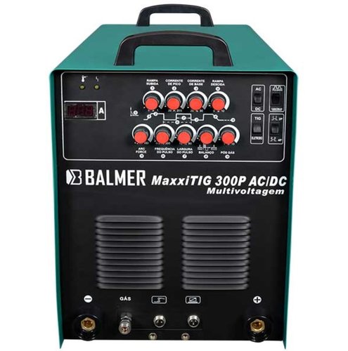 Inversor de Solda MaxxiTig Multivoltagem 300P AC/DC 20-300A Trifásico 220/380/440V -Balmer