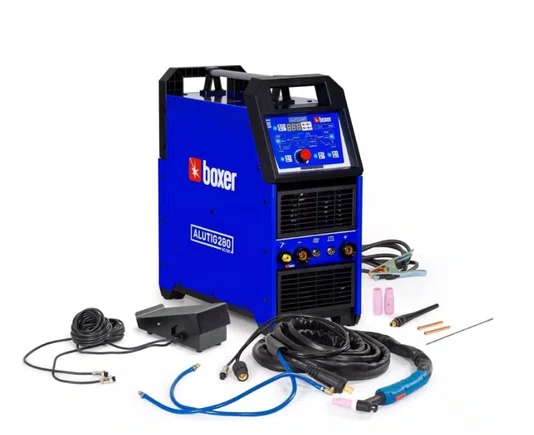 Inversora de Solda Tig HF e MMA ALUTIG 280 AC/DC Mono/Trifásica 220V -Boxer