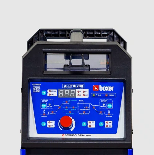 Inversora de Solda Tig HF e MMA ALUTIG 280 AC/DC Trifásica 380/440V -Boxer