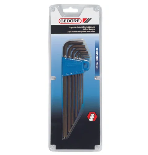 Jogo Chave Hexagonal Longa Gedore 1,5 a 10mm Gedore