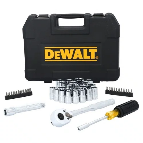 Jogo de Bits e Soquetes 1/2? com Catraca 144 Dentes – 49 Peças ref. DWMT45405 Dewalt