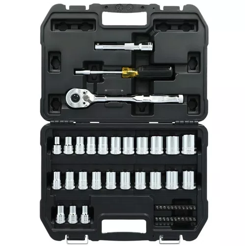 Jogo de Bits e Soquetes 1/2? com Catraca 144 Dentes – 49 Peças ref. DWMT45405 Dewalt