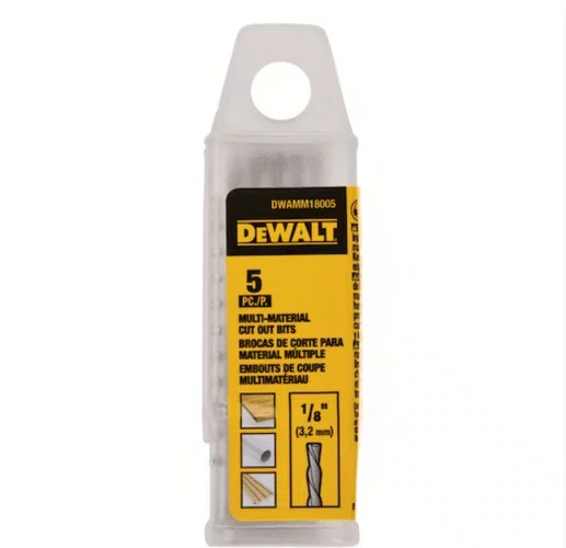 Jogo de Broca Para Corte Multimaterial 1/8'' com 05 Unidades DWAMM18005 - Dewalt