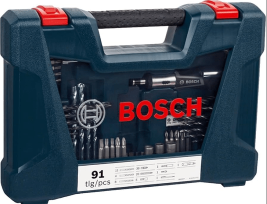 JOGO DE BROCAS E BITS TITANIUM 91PC BOSCH