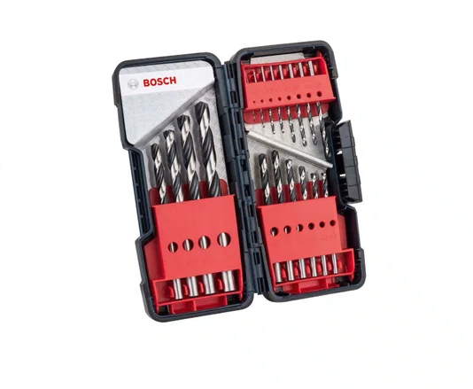 Jogo de Brocas para Metal HSS PointTeQ 18 Peças com ToughBox  2608577350 Bosch