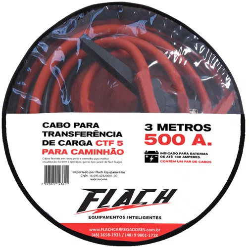 Jogo de Cabo com Garras para Chupeta em Bateria 500A CTF-5