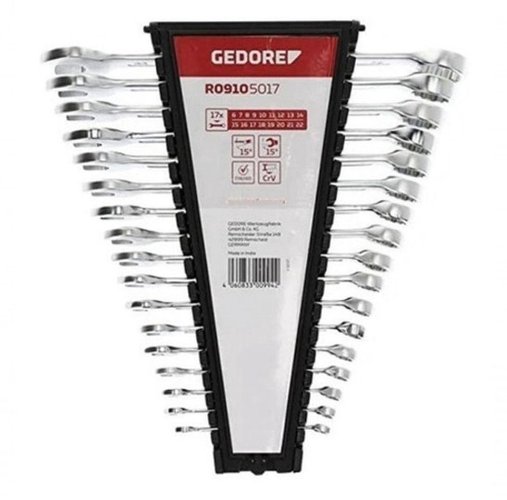 Jogo De Chave Combinada Gedore Red 17 Peças 6-22mm R09105017