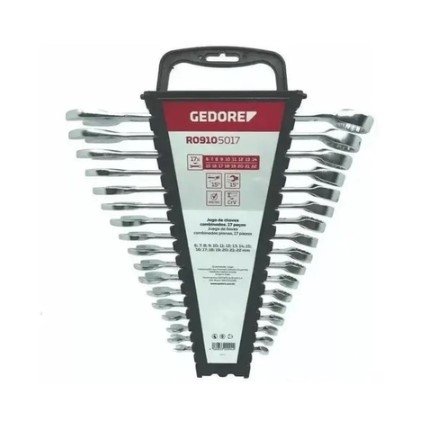 Jogo De Chave Combinada Gedore Red 17 Peças 6-22mm R09105017
