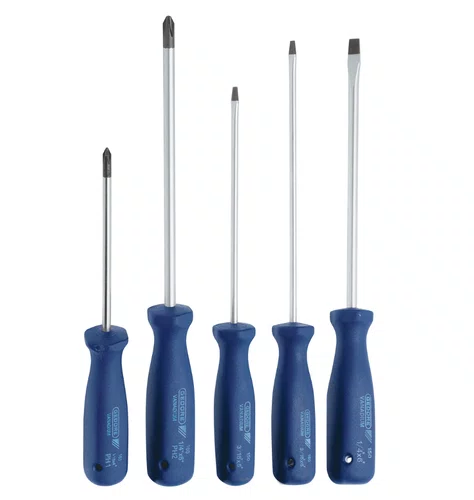 Jogo de Chave de Fenda e Philips 1/8"x5" a 1/4"x6" 5 peças 036450 Gedore
