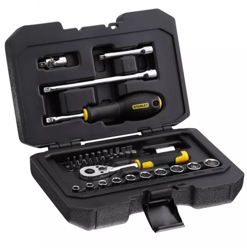 Jogo de Ferramentas Mecânicas 1/4'' com 38 Peças STMT82828-LA -Stanley