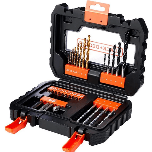 Jogo de Furar e Parafusar Black+Decker 31 Peças A7233-XJ