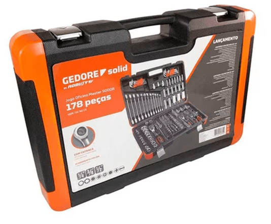 Jogo De Oficina Master 178 Peças 5000R Gedore Solid Robust