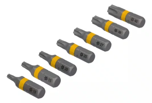 Jogo de Pontas Bits P/Parafusar Torx com 07 Peças Maxfit Ultra -Dewalt