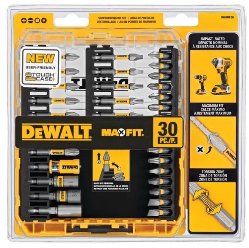 Jogo de Pontas Bits Para Parafusadeira MaxFit Ultra 30 Peças DWAUMF30SET -Dewalt