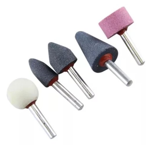Jogo de Pontas Montadas Haste 1/4'' PMV005 para Micro Retificas com 05 Peças -Vonder