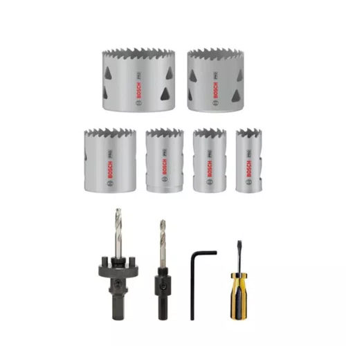 Jogo de Serra Copo Para Eletricista Bimetal 22 a 64mm com 12 Peças 2608900524 -Bosch