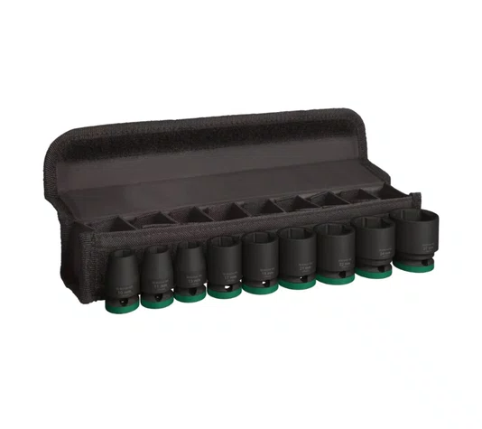 Jogo de Soquete de Impacto Enc. 1/2'' 10 a 27MM Curto Standard com 09 Peças PRO -Bosch