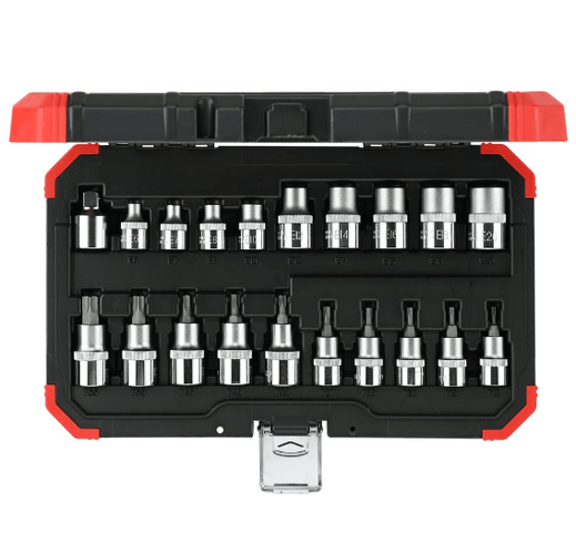 Jogo De Soquete Torx Fêmea E Macho 1/2 20 Peças Gedore Red