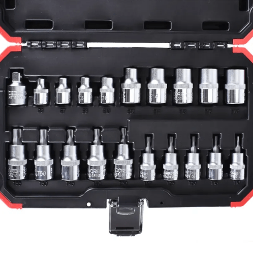 Jogo De Soquete Torx Fêmea E Macho 1/2 20 Peças Gedore Red