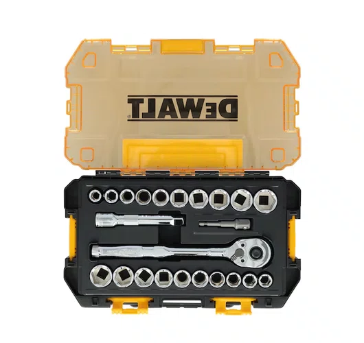 Jogo de Soquetes 1/2? com 23 Peças  Ref. DWMT45414 – Dewalt
