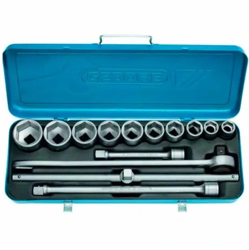 Jogo de Soquetes e Acessórios 3/4'' 22 à 50mm 14 Peças 017503 - Gedore