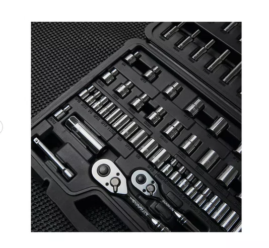 Jogo de Soquetes Sextavado 1/4" Encaixe mm E pol com 85 Peças Stmt71651 Stanley