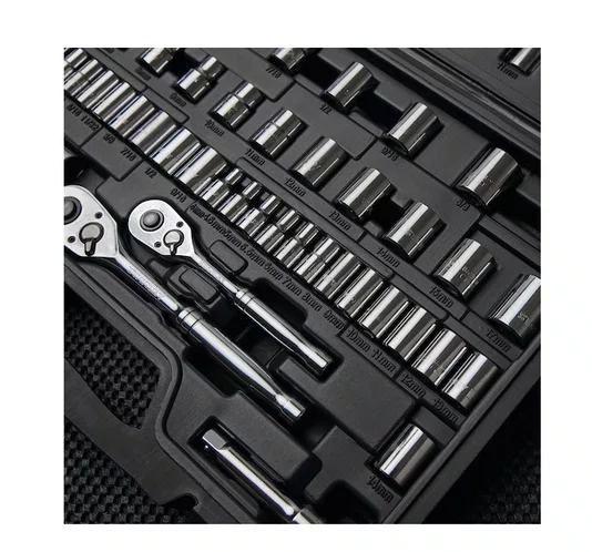 Jogo de Soquetes Sextavado 1/4" Encaixe mm E pol com 85 Peças Stmt71651 Stanley