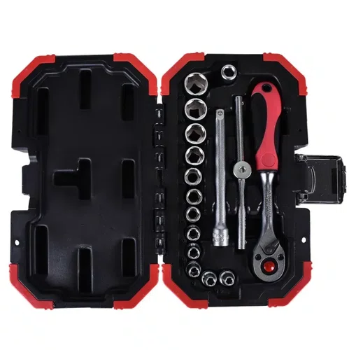Jogo de Soquetes Sextavados 4MM A 13MM Encx 1/4" 16 Peças R49003016 Gedore Red