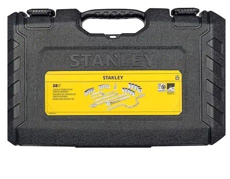 Jogo soquete 1/2 com 28 pçs 10 a 32 mm estriado STMT45512 Stanley